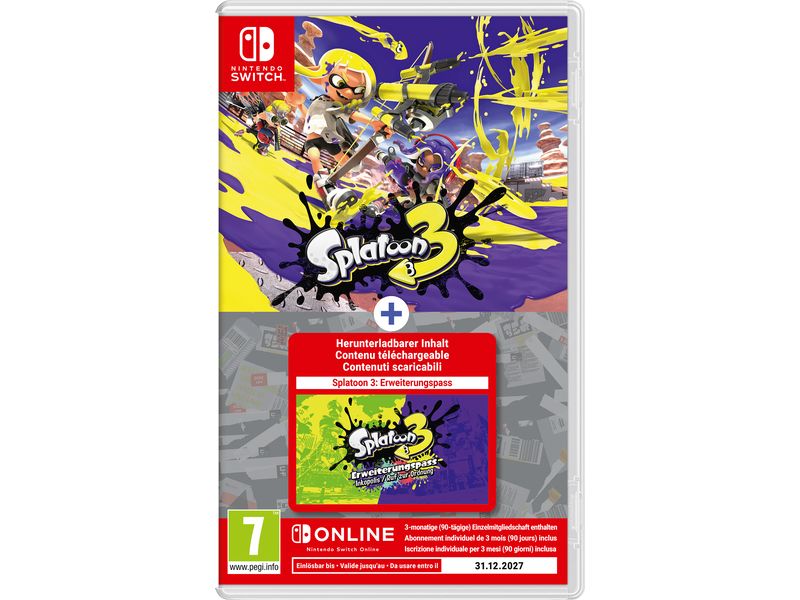 Nintendo Splatoon 3   Erweiterungspass Packendes Kampfspiel für die Switch mit Erweiterungspass für zusätzliche Inhalte