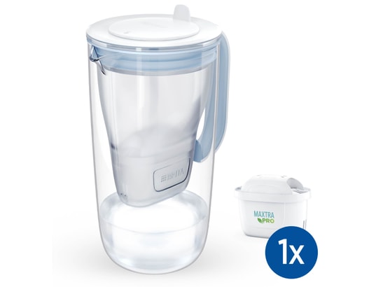 BRITA FRANCE - Carafe Carafe en verre bleue 1 cartouche MAXTRA PRO