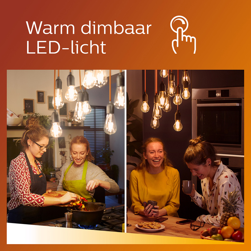 Philips LED lamp mat E27 7W 2700K Warmwit