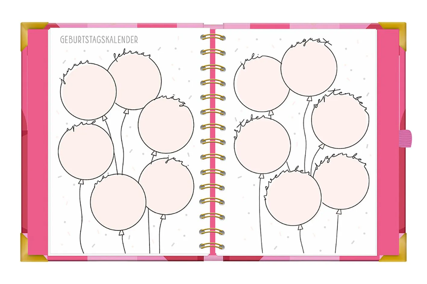 Terminplaner Premium 2025, pink