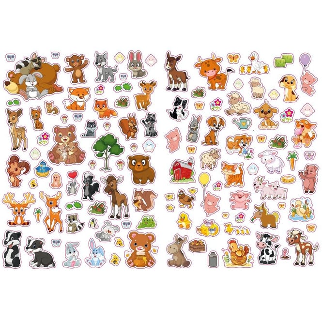 Sticker Malbuch - Tierbabys