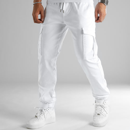 Lot De 2 Pantalons Cargo Regular Fit 2713 2715 Noir Blanc