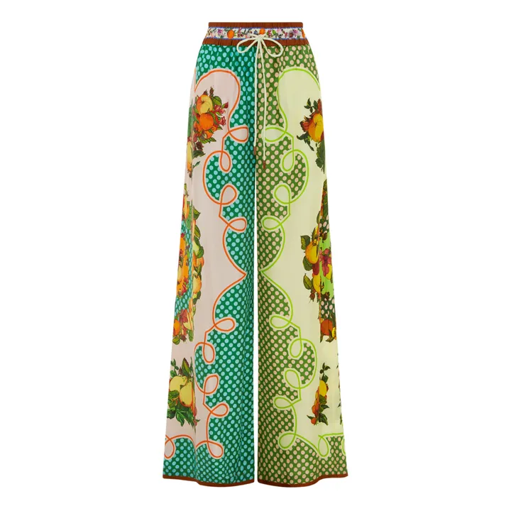 Alémais Pantalon Lemonis Soie | Vert