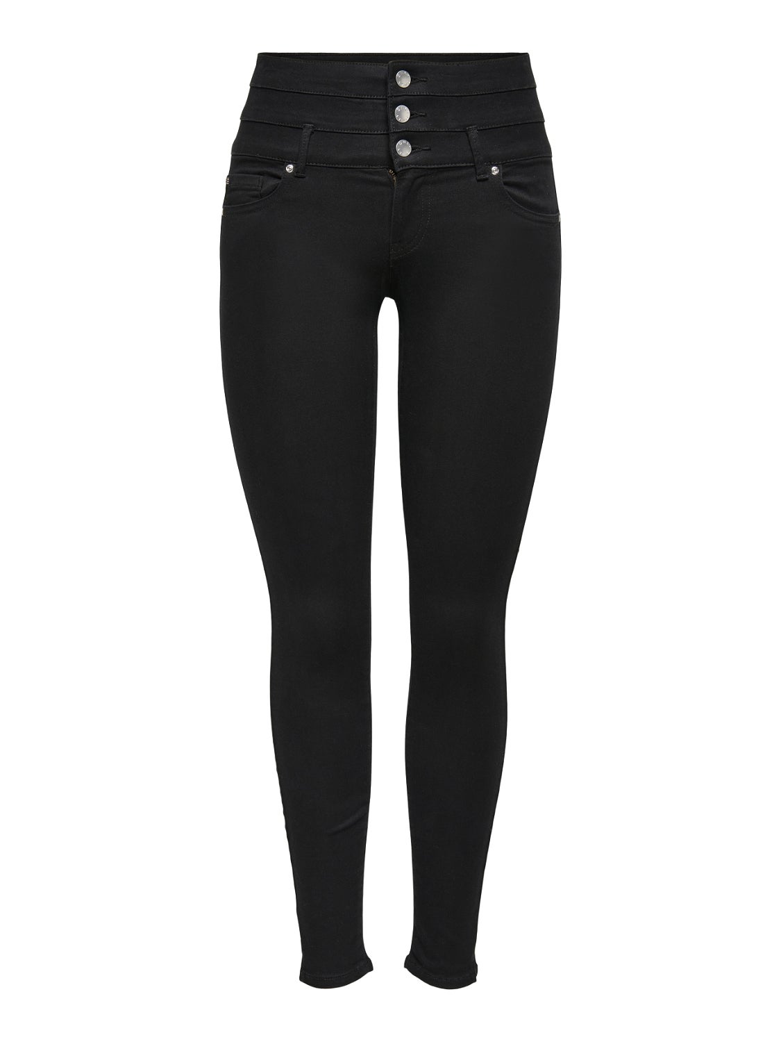 ONLROYAL Hohe Taille Skinny Fit Jeans Black Denim