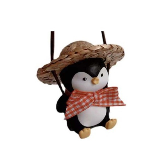 Auto Deko Figur KFZ Innenraum Anhänger Accessoire - Pinguin
