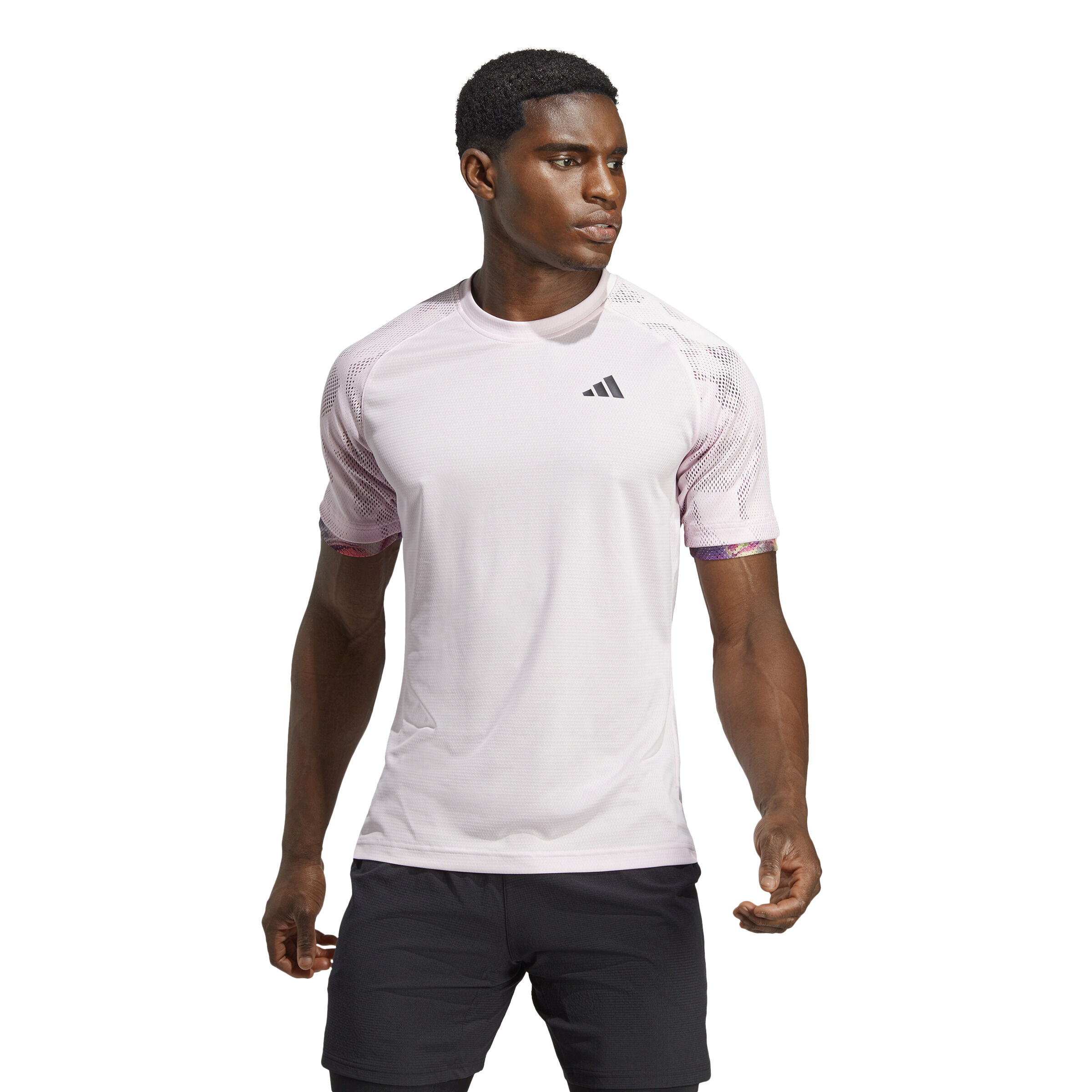 adidas Melbourne Ergo HEAT.RDY T-shirt Hommes - Rosé, Gris