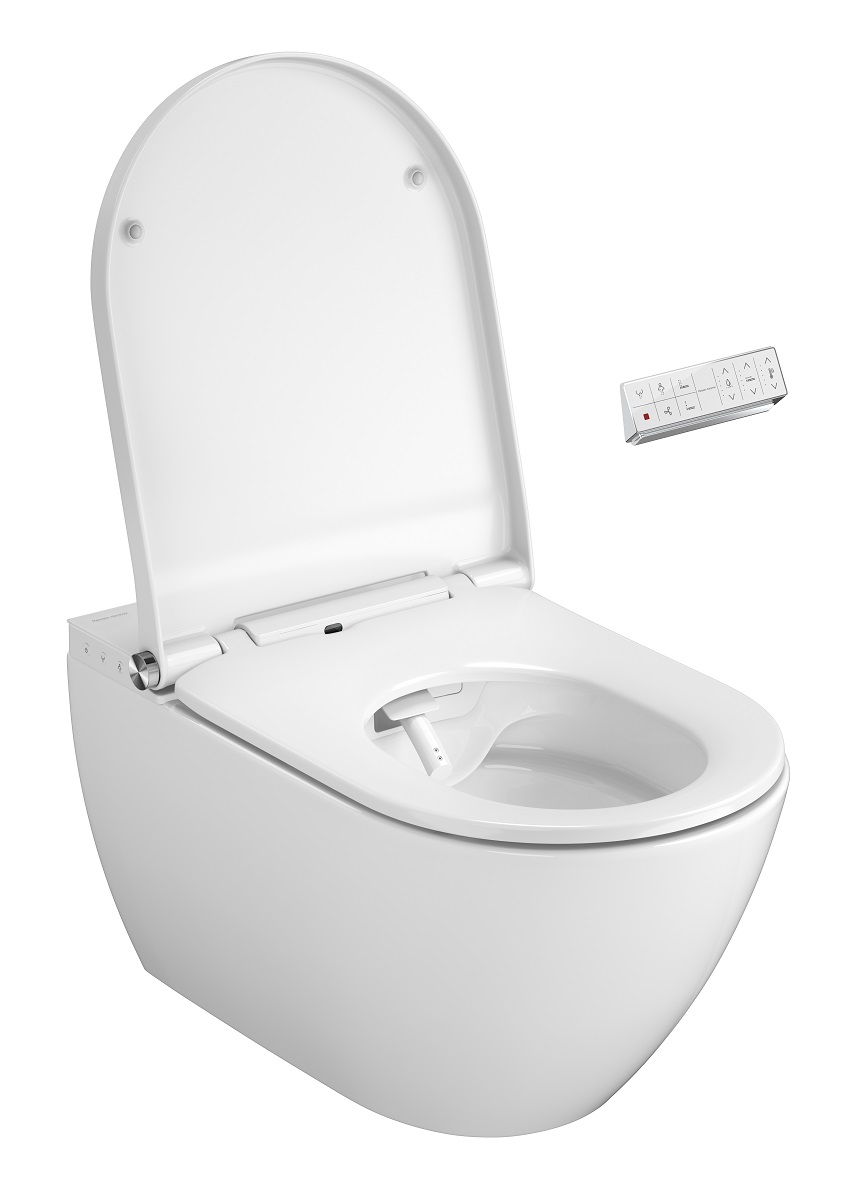 Plazan Genera Ultimate douche wc randloos met softclose zitting wit