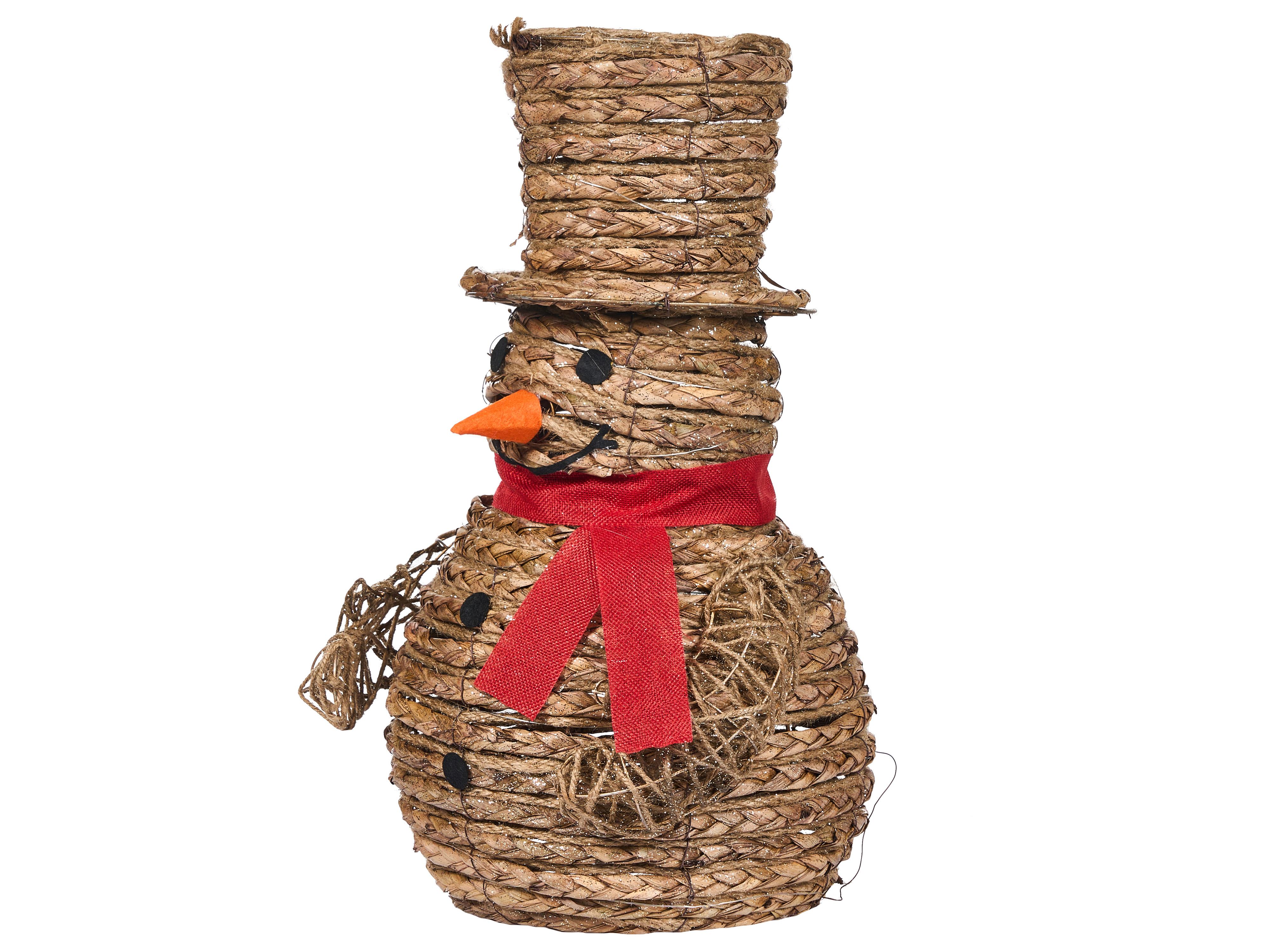Kerstdecoratie LED OLAFSVIK Sneeuwpop 52 cm Natuurlijk