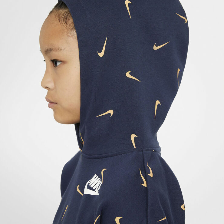 Nike Sportswear Cropped French Terry Hættetrøje Blå