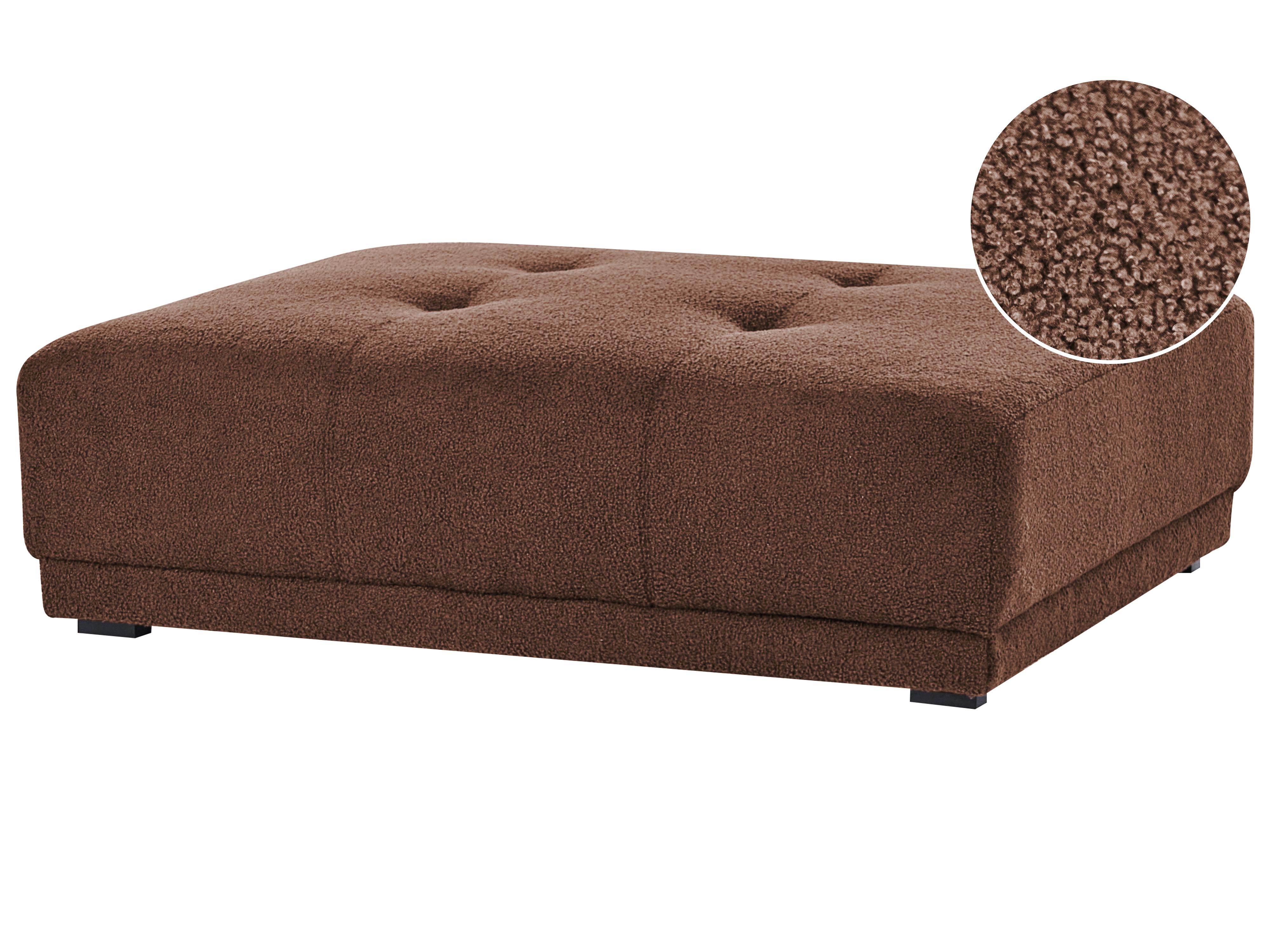 Ottomaan TORPO Bouclé Bruin