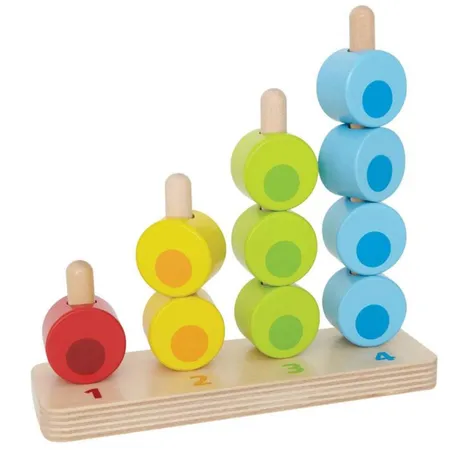 Hape Zähl- und Steckspiel, 11-teilig