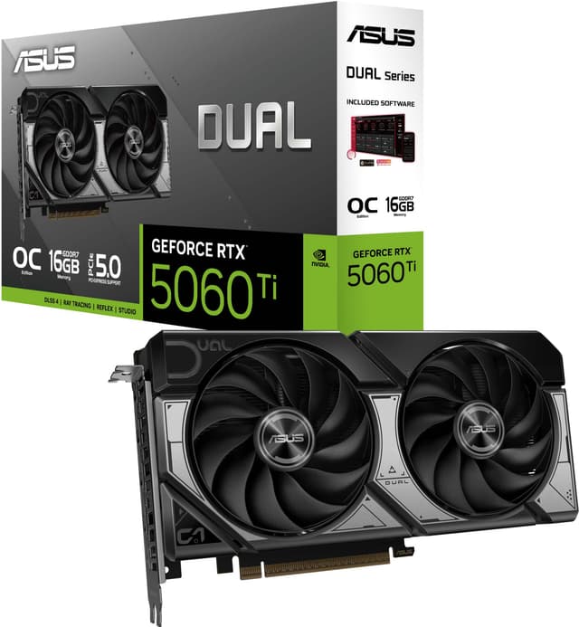 ASUS GeForce RTX 5060 Ti 16GB DUAL OC grafikkort