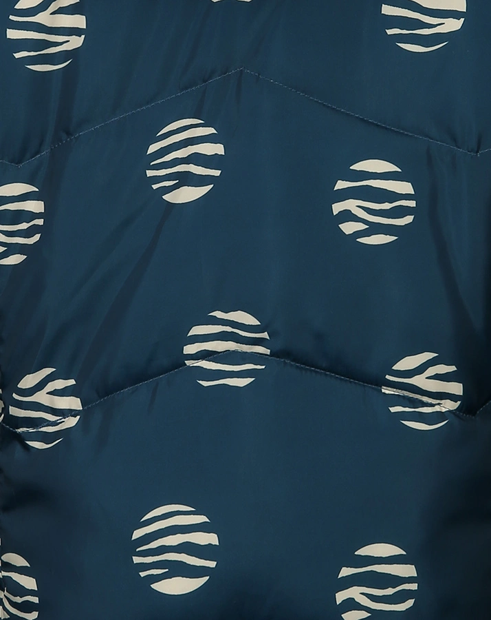 Steppjacke CRAZY ZEBRA in blue ink