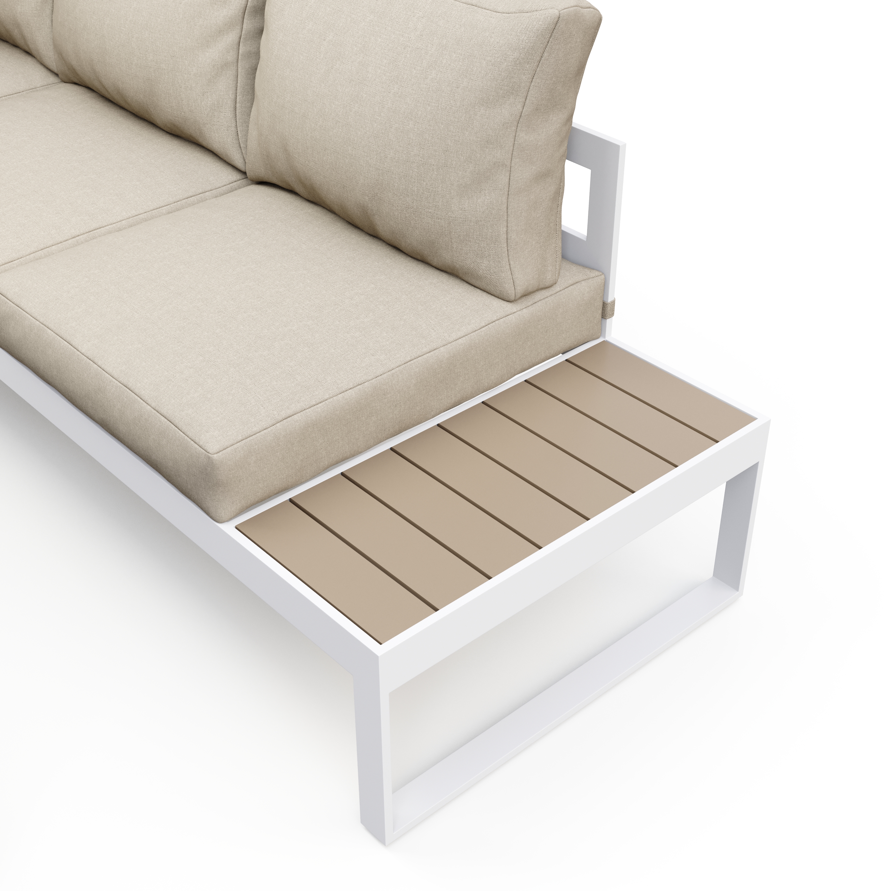 Lounge CAMILA beige/weiss/braun
