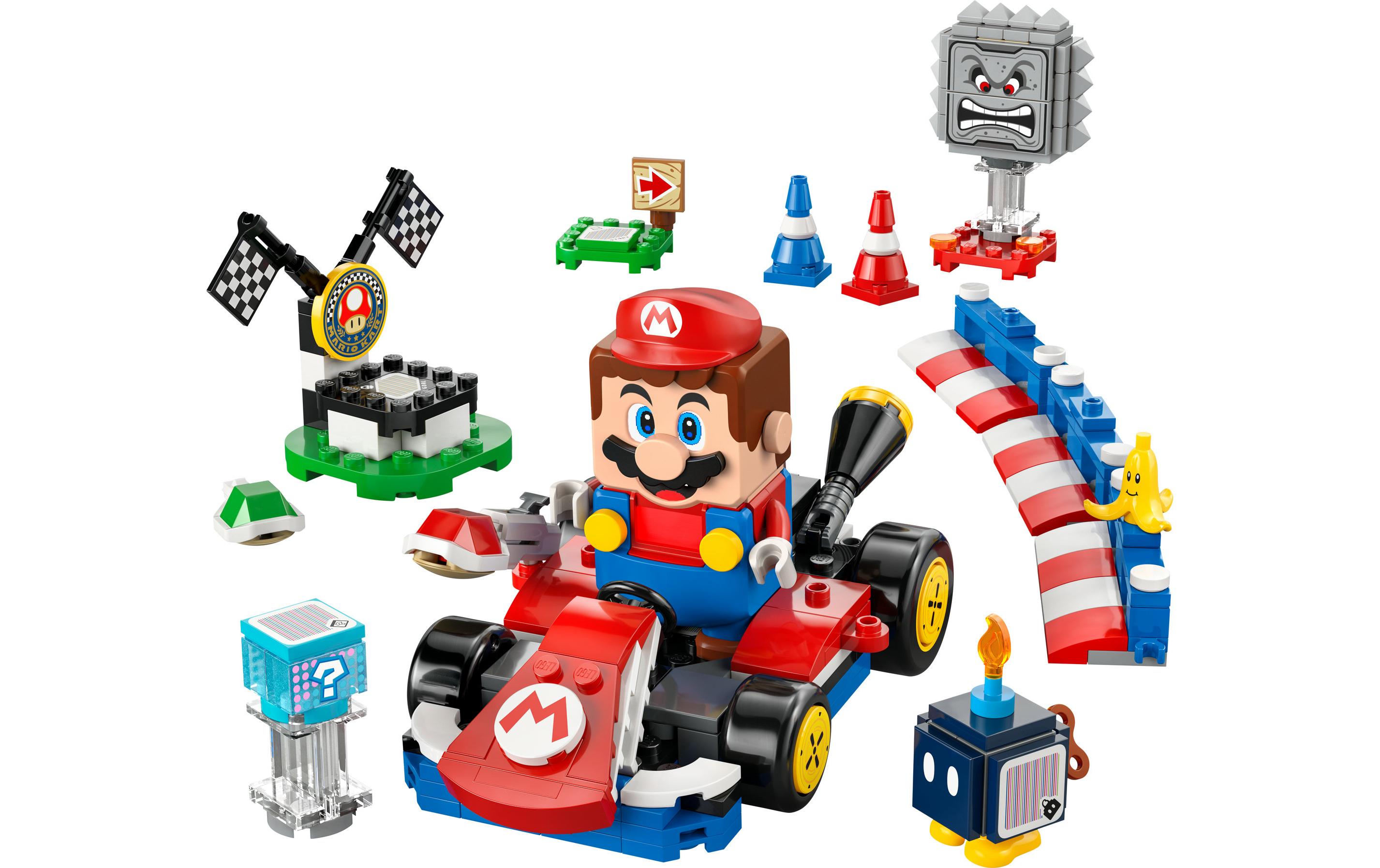 Super Mario Interaktiver LEGO und Standard-Kart 72043Bauspass und Rennaction