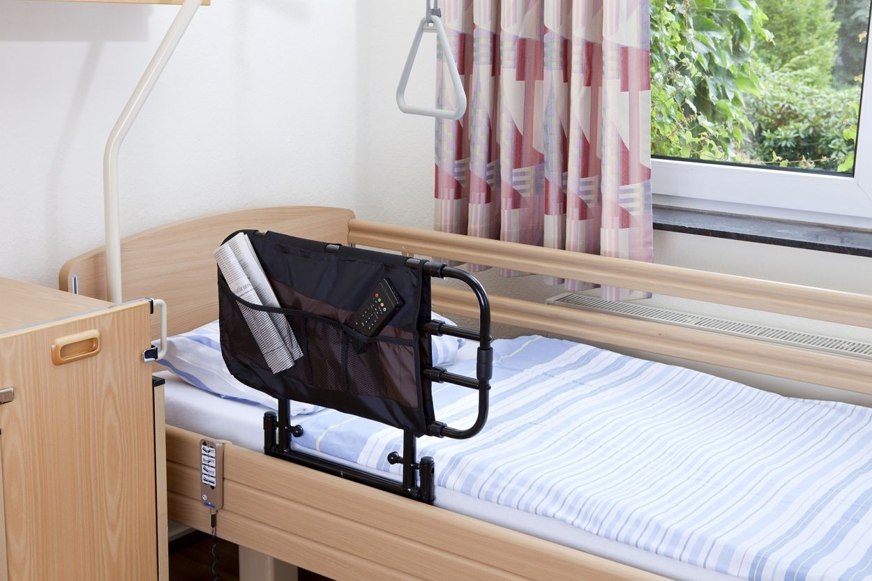 Bettgriff und Bettgitter Einstiegshilfe verstellbar, schwenkbar beidseitig verwendbar
