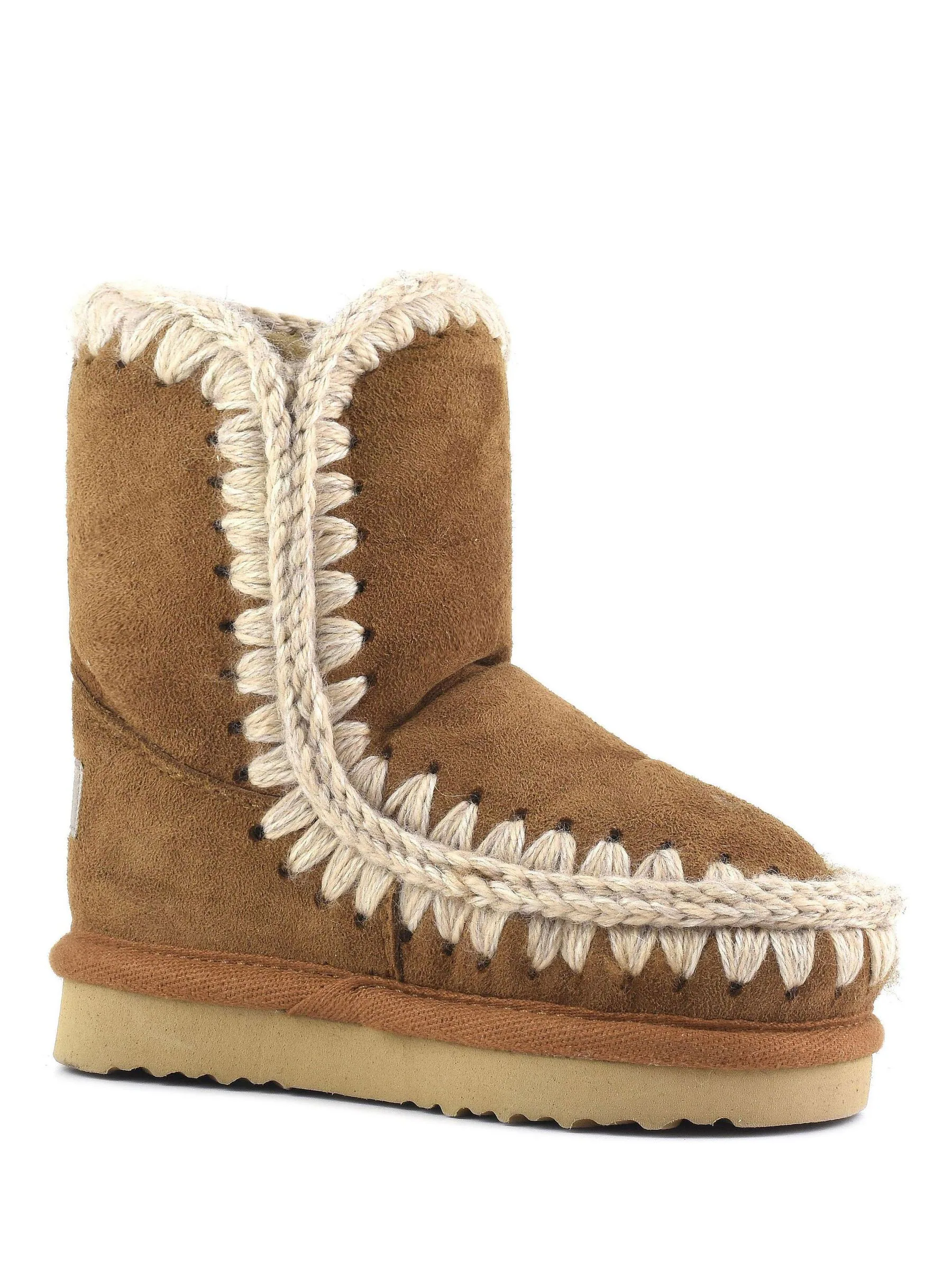 Mou Eskimo Sheepskin Lined Kids Suede Boots