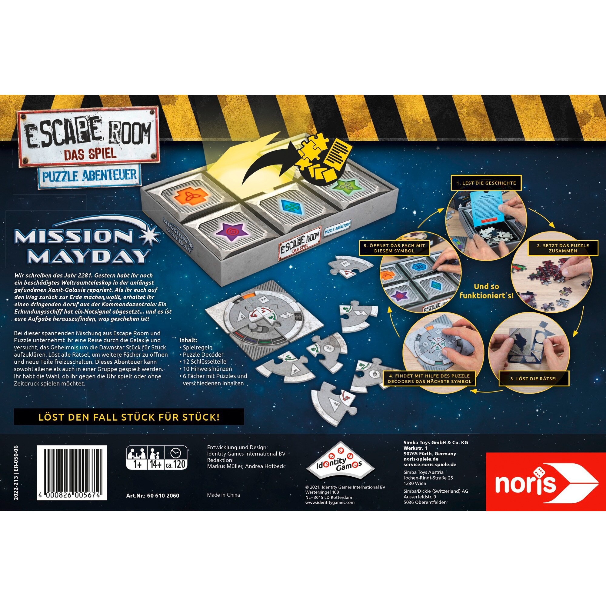 Simba Partyspiel Escape Room Das Spiel - Puzzle Abenteuer 3