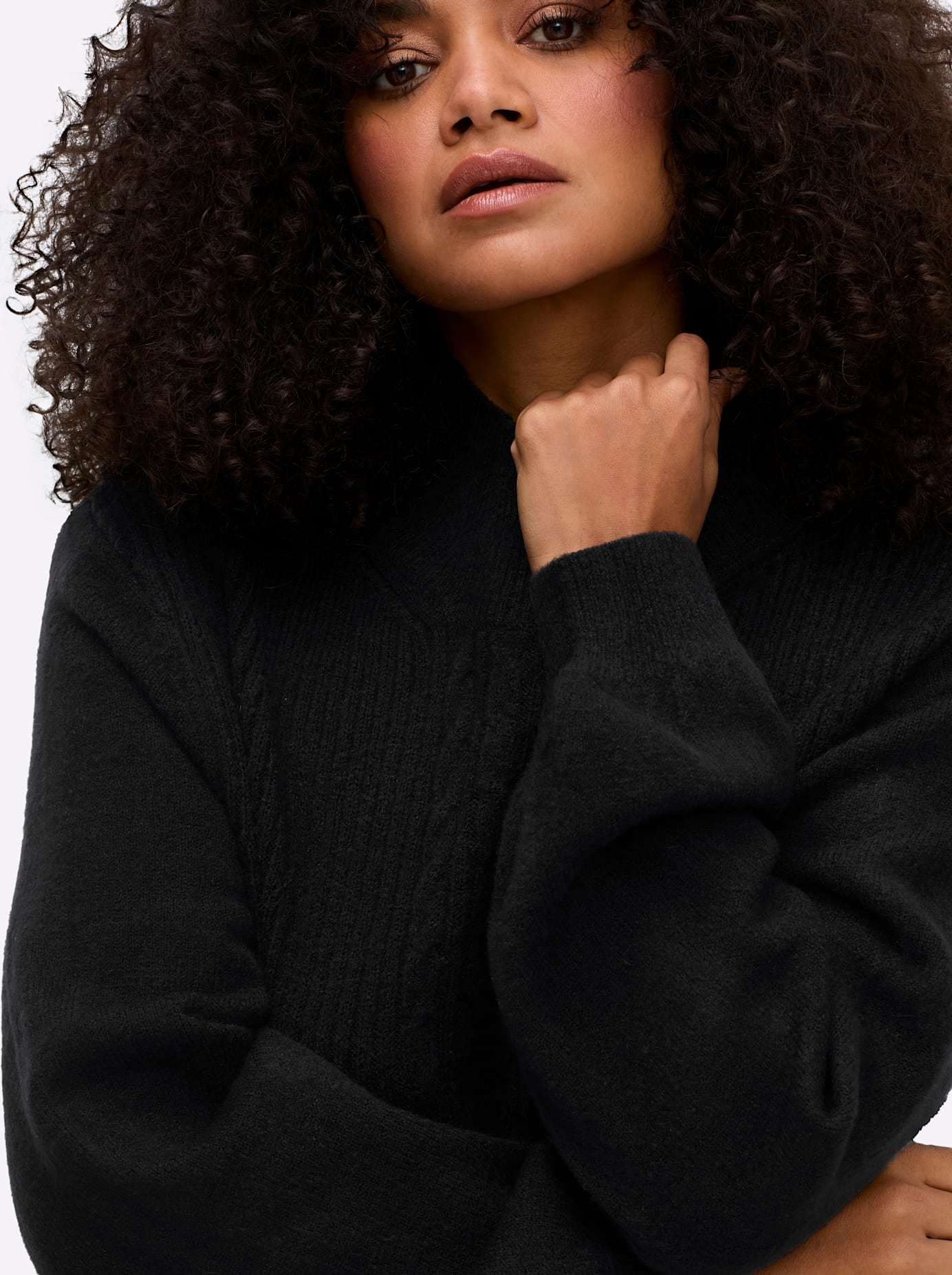 sheego by Joe Browns Stehkragenpullover »Pullover«