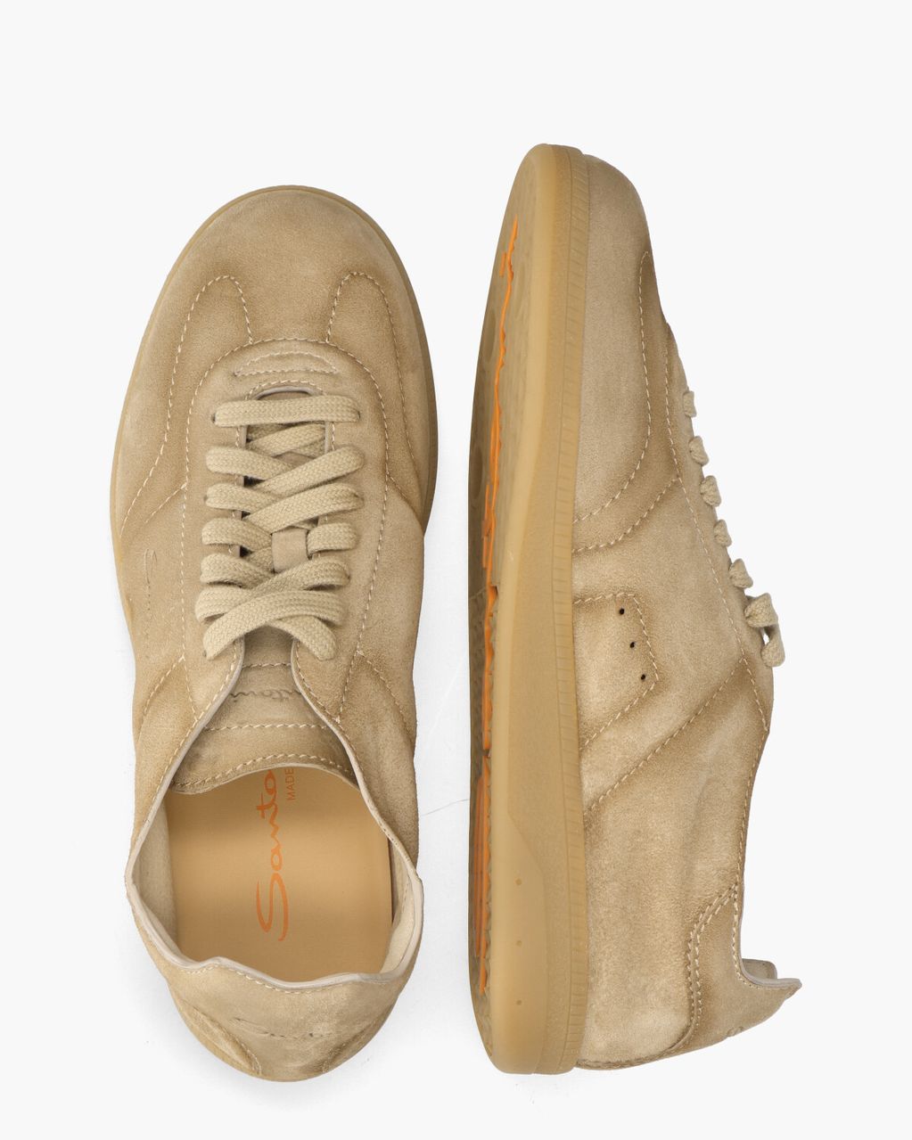Santoni 22072 Lichtbruin Herensneakers