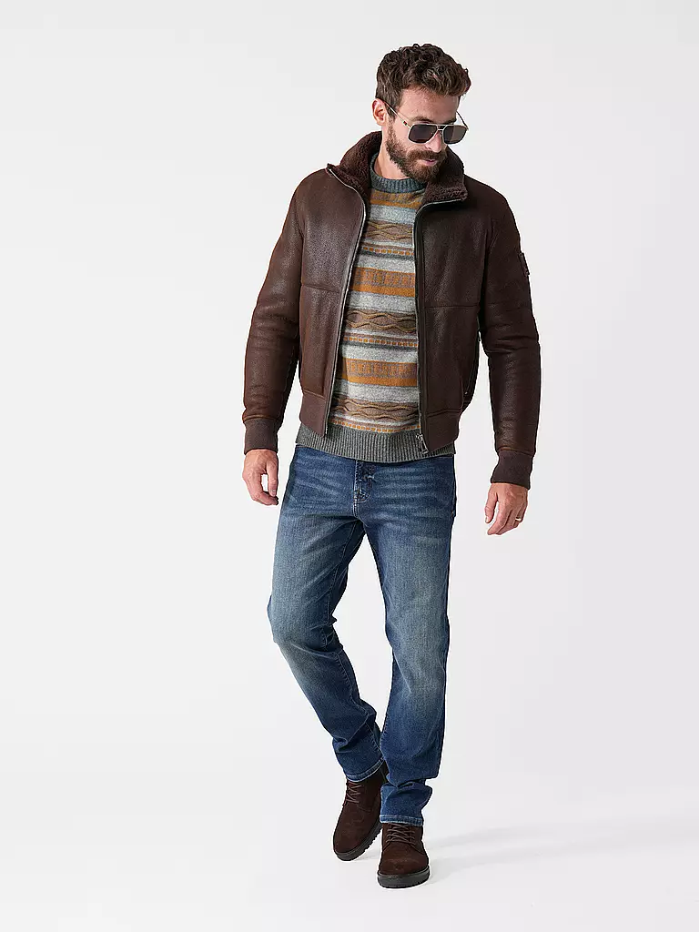 BOSS Jeans Regular Fit RE.MAIN blau