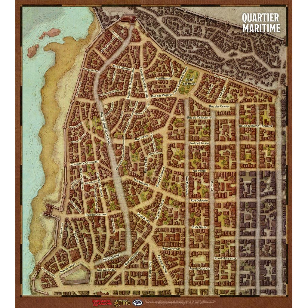 Dungeons & Dragons 5e Éd. : Le Vol des dragons - Plans individuels des quartiers de Waterdeep