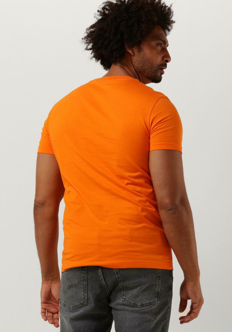 CALVIN KLEIN oranje calvin klein t-shirt micro monolgo tee