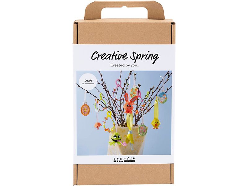Creativ Company Bastelset Frühling 1 Stück, Mehrfarbig Mini Kreativ-Set
