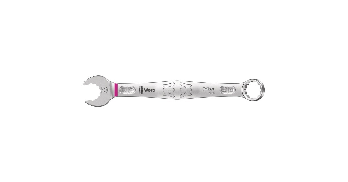Wera9642 Magneetstrip 6003 Joker Imperial 1 ringsteeksleutelset moersleutel  (inch, 8‑delig)