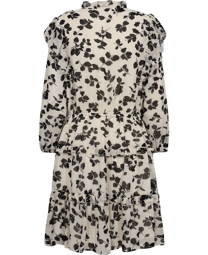 Lauren Ralph Lauren POLY CRINKLE GGT 58-DRESS Cream/black