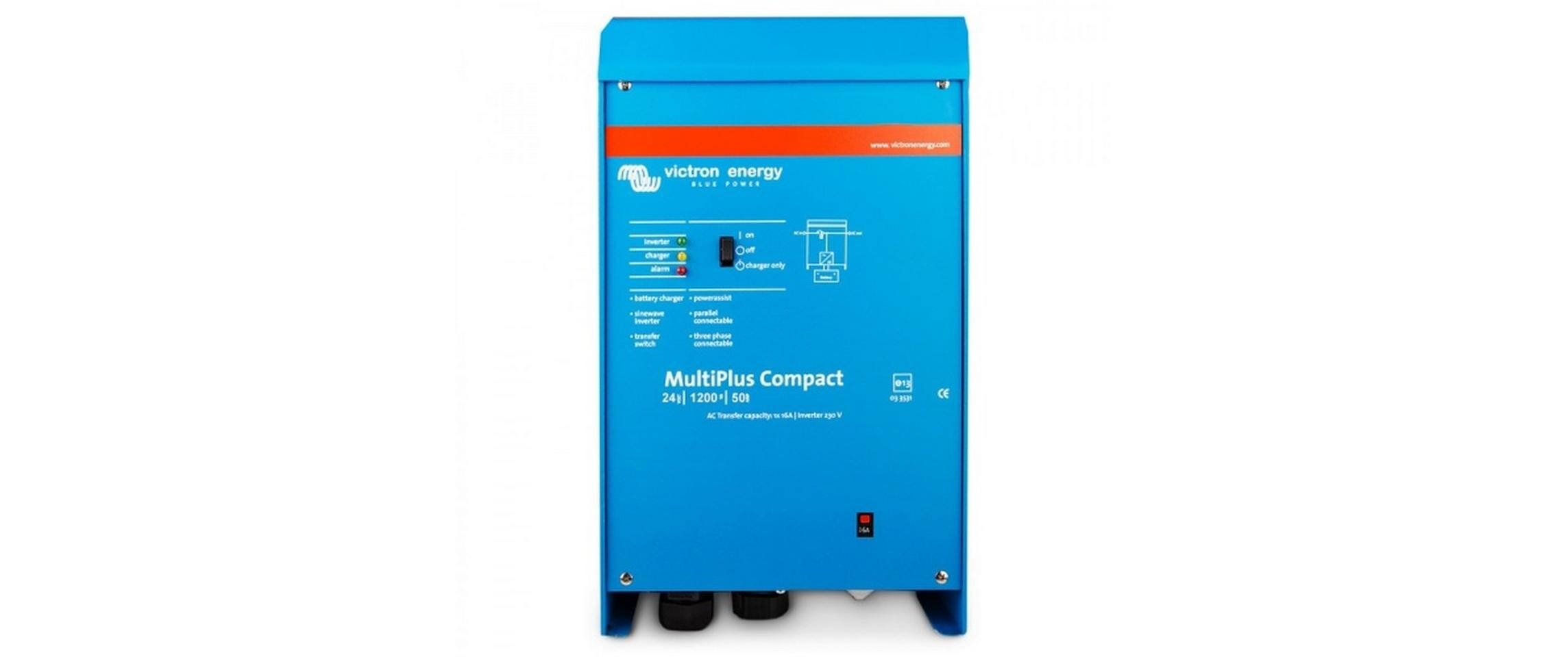 Wechselrichter MultiPlus C 24/1200/25-16 24 V 1200 VA 25A<br>Wechselrichter mit 94% Wirkungsgrad