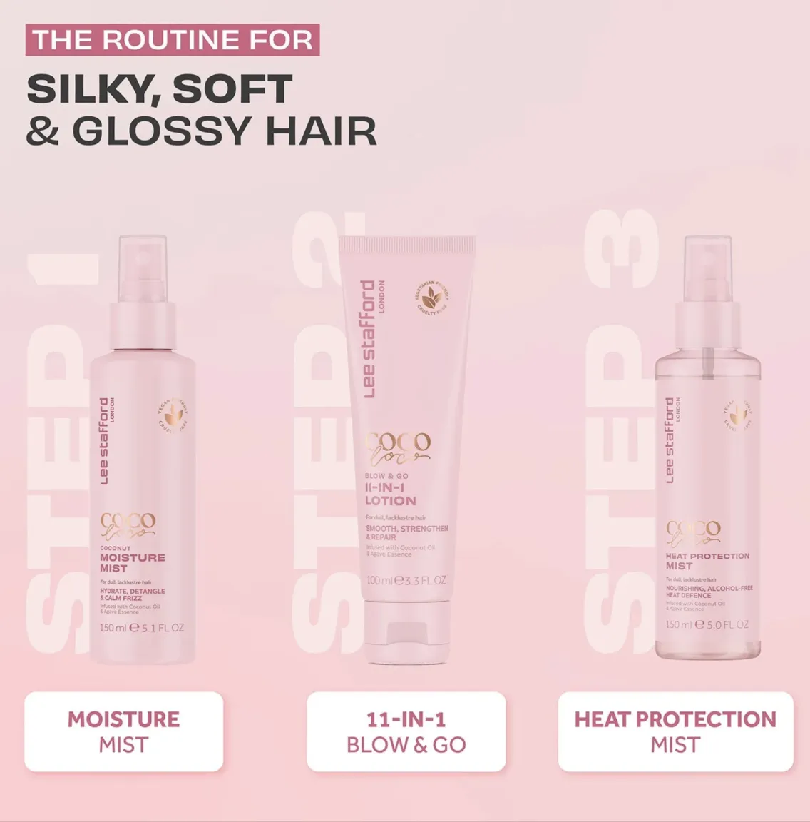 Lee Stafford Coco Loco Heat Protection Mist - 150 ml