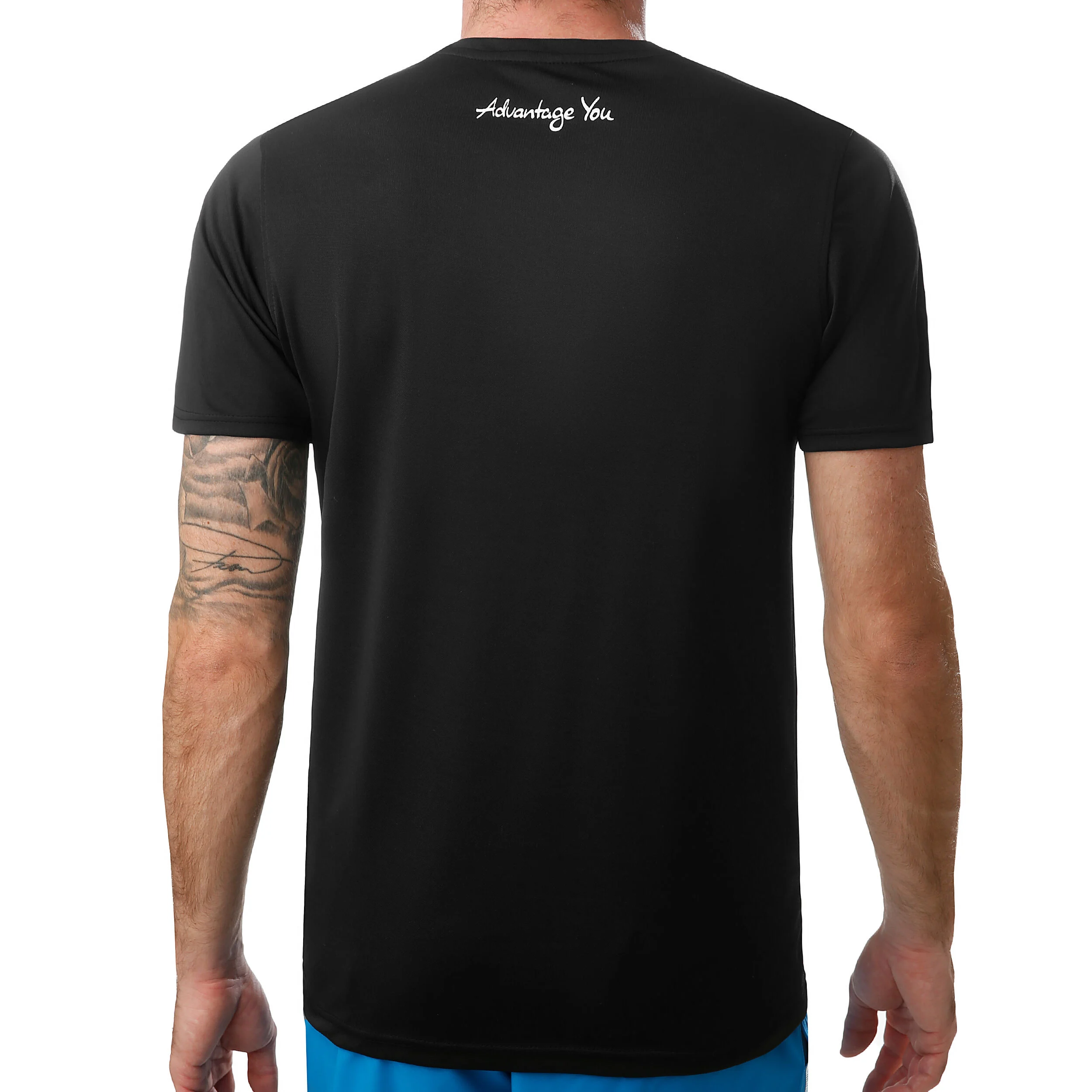Tennis-Point Basic Function T-shirt Hommes - Noir , Blanc