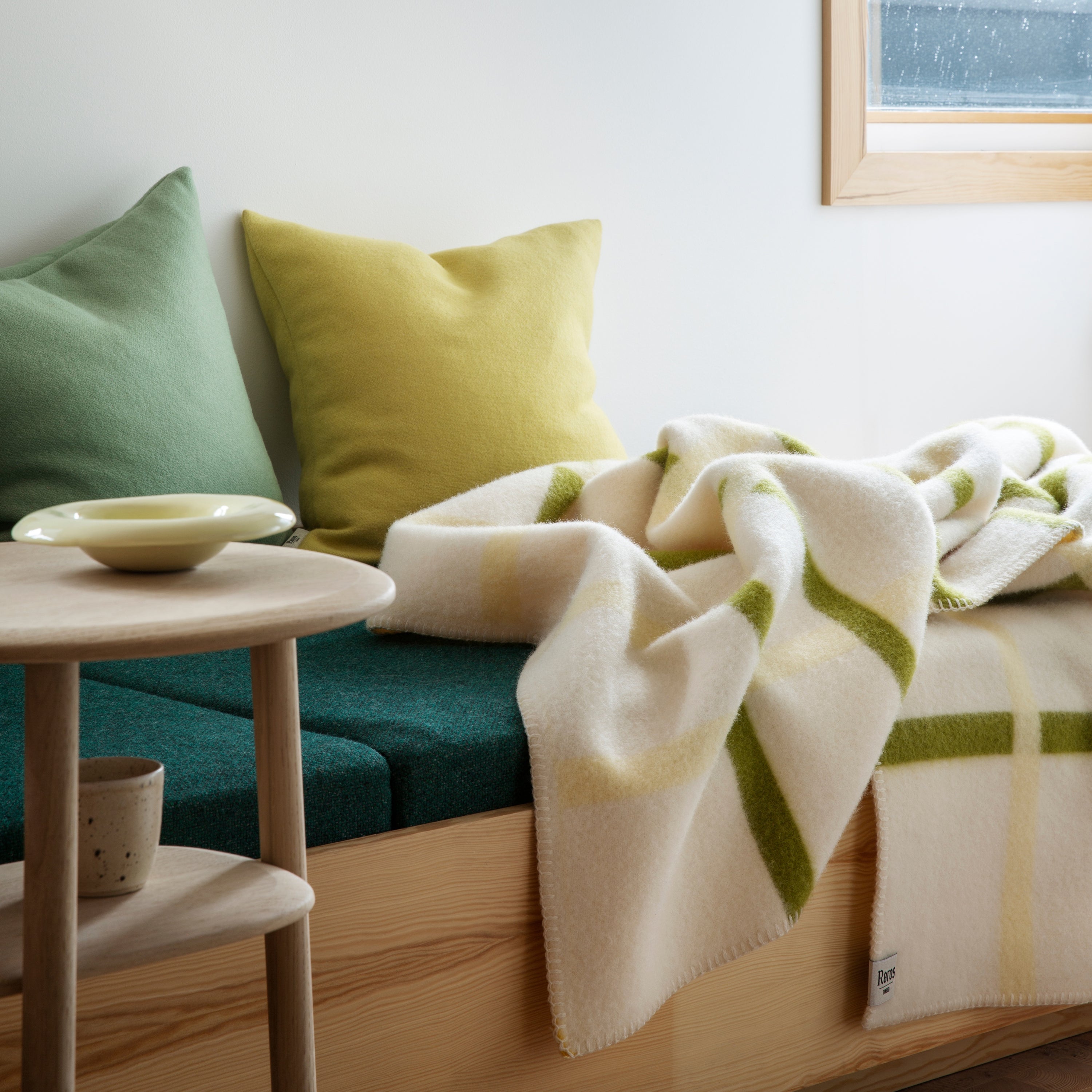 RÃ¸ros Tweed Knut Plaid - Lime