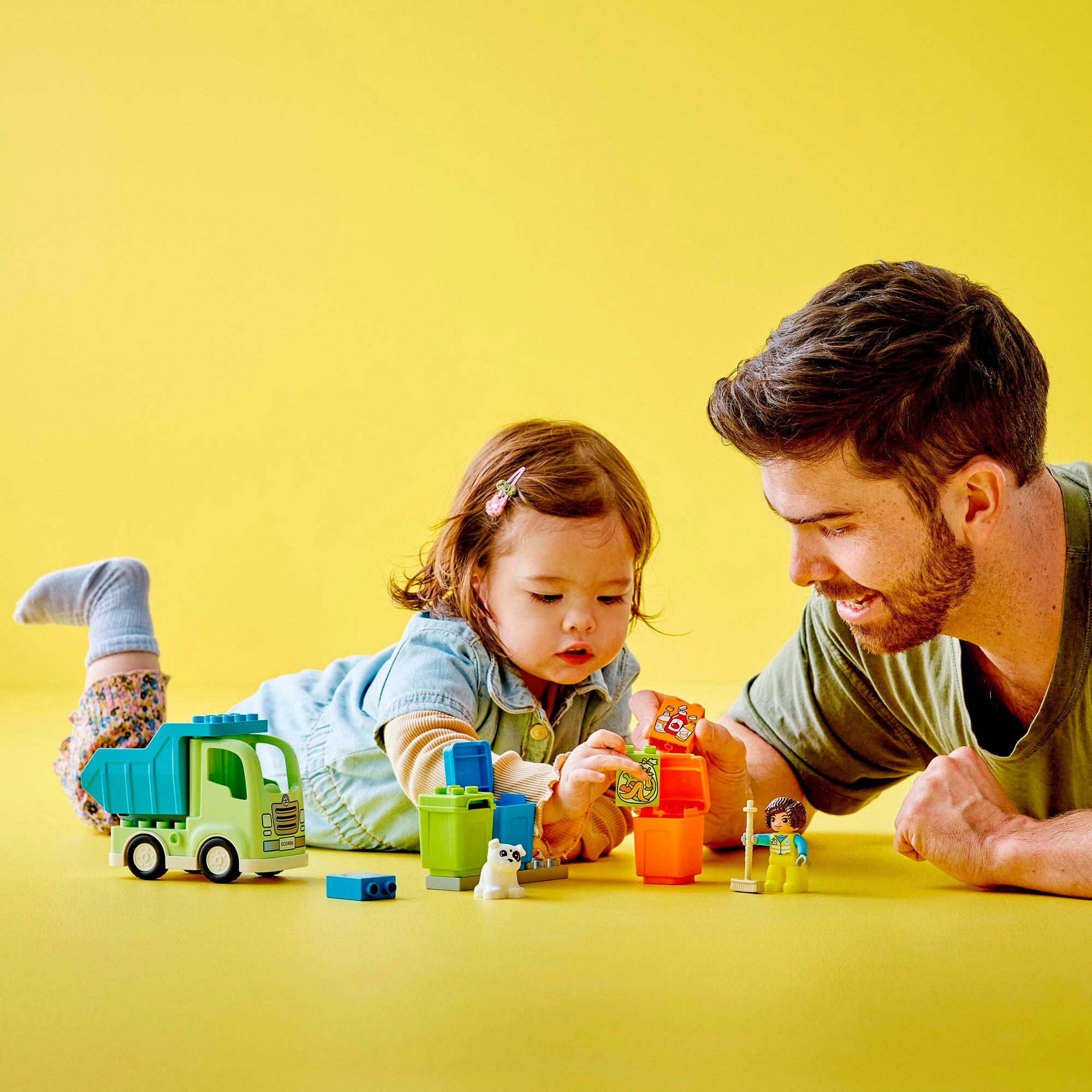 LEGO Konstruktionsspielzeug DUPLO Recycling-LKW