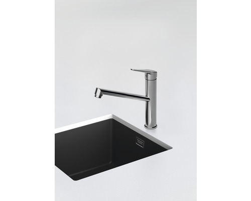 Schock Metis eengreeps keukenkraan, RVS afwerking, 526000