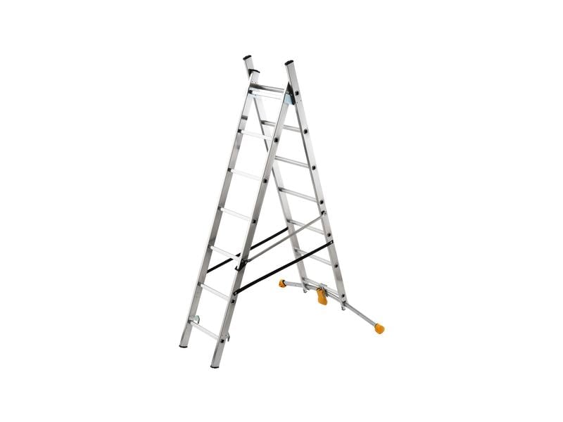 Hailo Kombileiter HobbyLOT 2 x 7 Sprossen Als Schiebe- oder Bockleiter einsetzbar