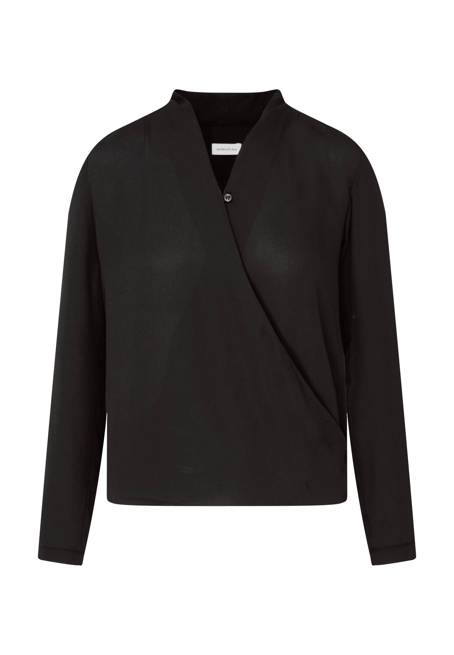 seidensticker Wickelbluse »Schwarze Rose«, 1/1 V-Neck Uni