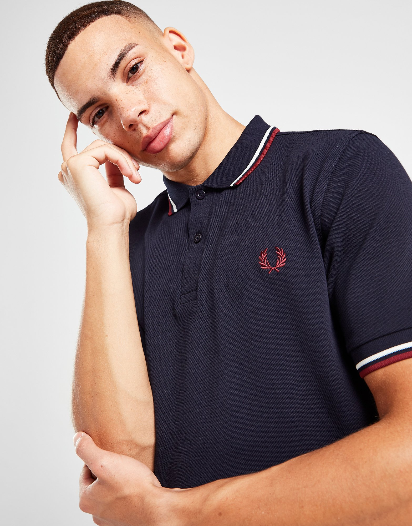 Fred Perry Polo Double Liseré Homme