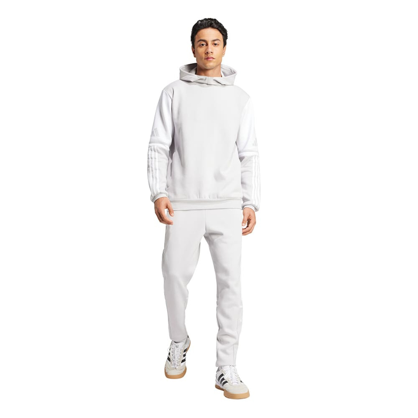 adidas Squadra 25 Sweat Hooded Trainingspak Lichtgrijs Wit