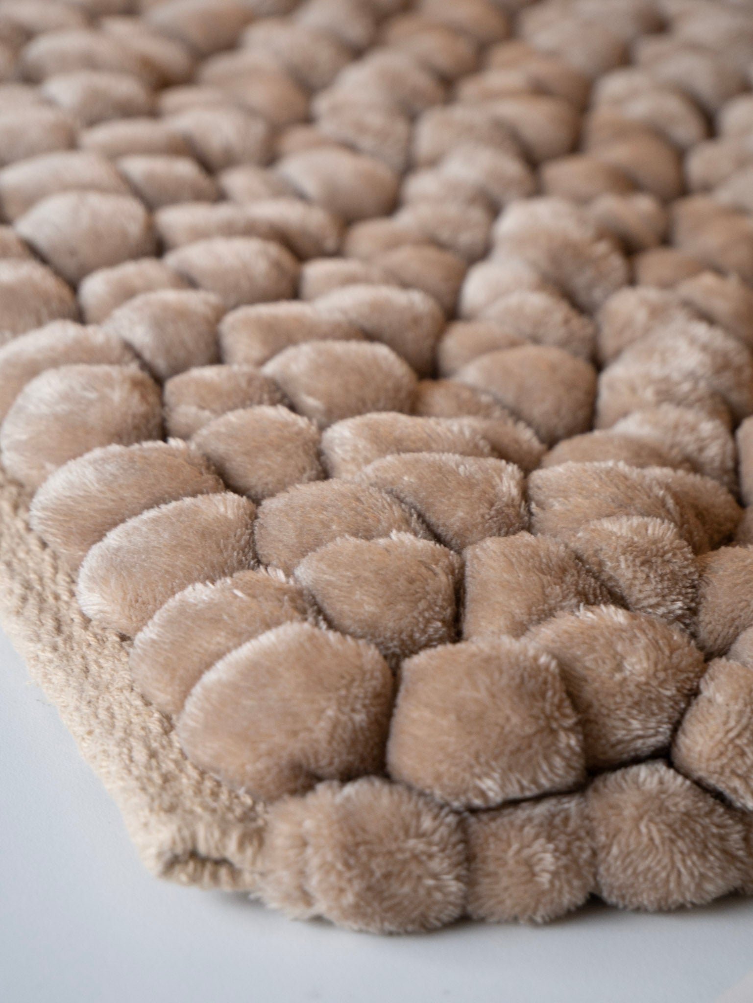 Onyx Badmat Sand | 80 x 160 cm | Beige | Polyester | Katoen
