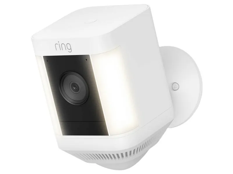 Ring Spotlight Cam Plus Battery - Netværksovervågningskamera - udendørs - vejrfast - farve (Dag/nat) - 1080p - audio - trådløs - WiFi