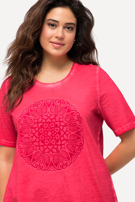 T-Shirt, Mandala, Classic, Rundhals, Halbarm