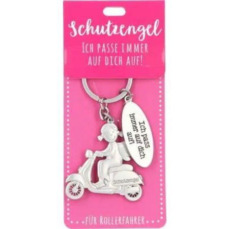 Depesche Schutzengel sicher im Straßenverkehr, für Rollerfahrer, rosa