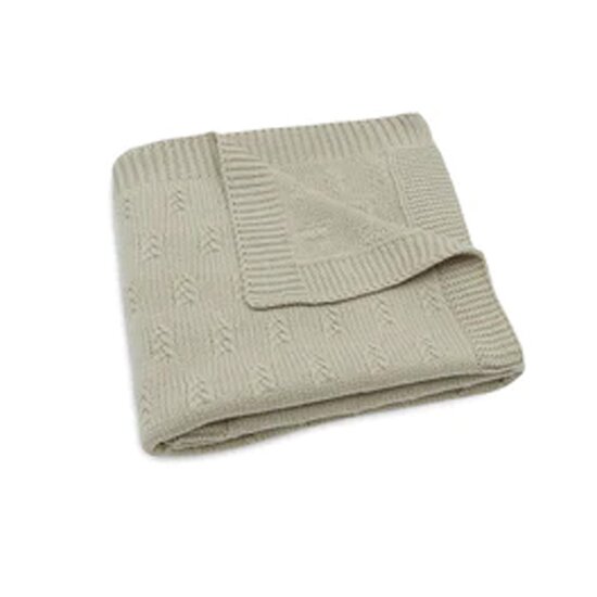 Couverture Berceau Grain Knit   Olive        75 x 100 cm   de               Jollein