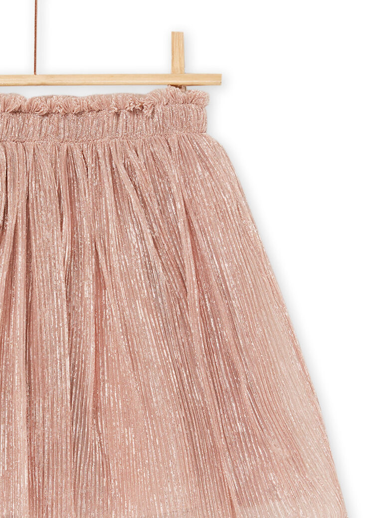 Jupe plissée en lurex