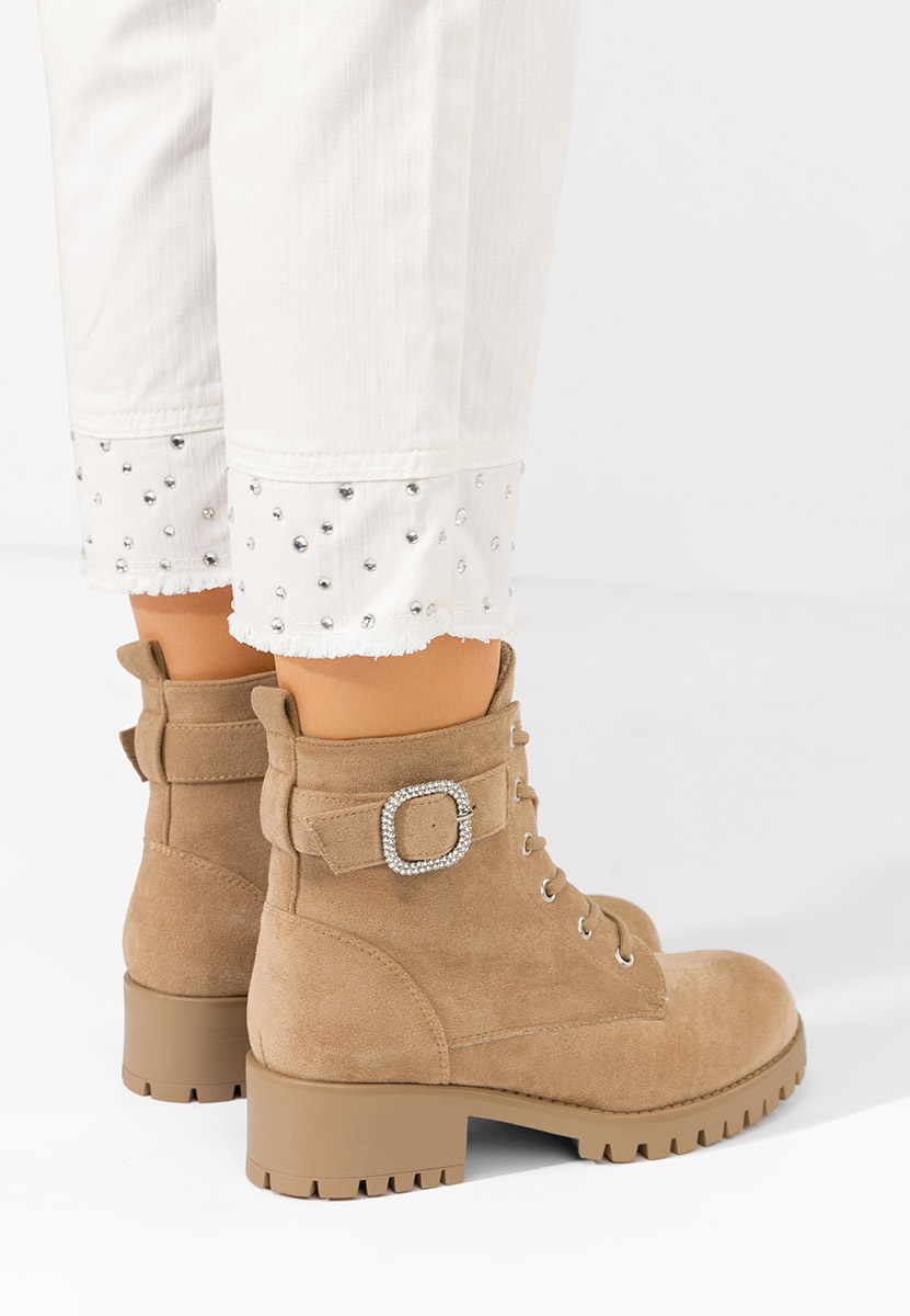 Bottines femme kaki Garneta