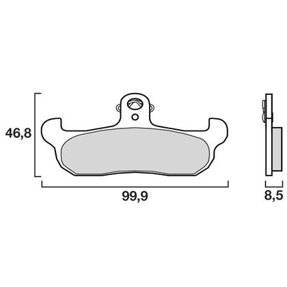 Plaquettes de freins Brembo Organique avant