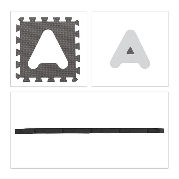 Puslespillmatte med ABC og tall