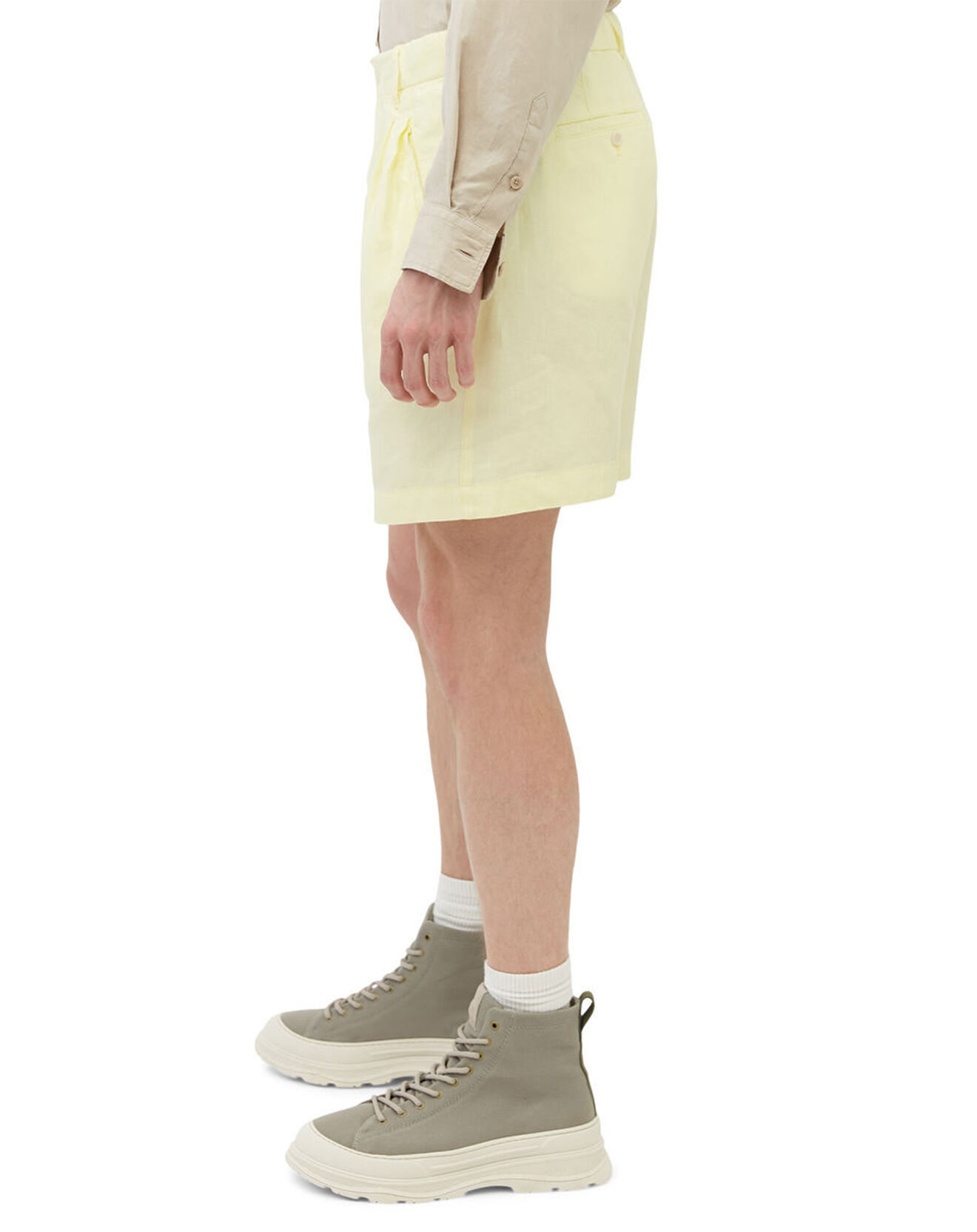Marc O'Polo Short 100% Lin Lavsjo Pinces jaune